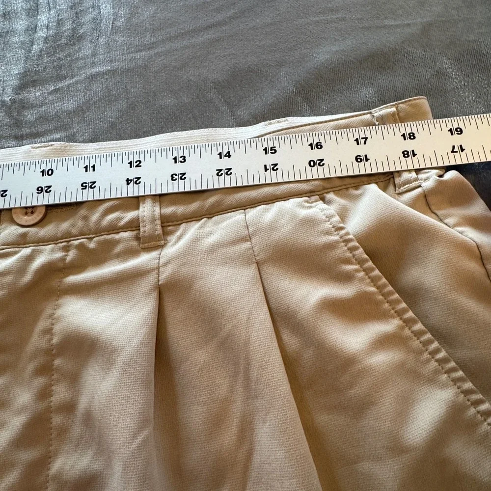 Reebok Golf Men Shorts Size 38 Tan Pleated Performance Stretch‎ Pockets Casual